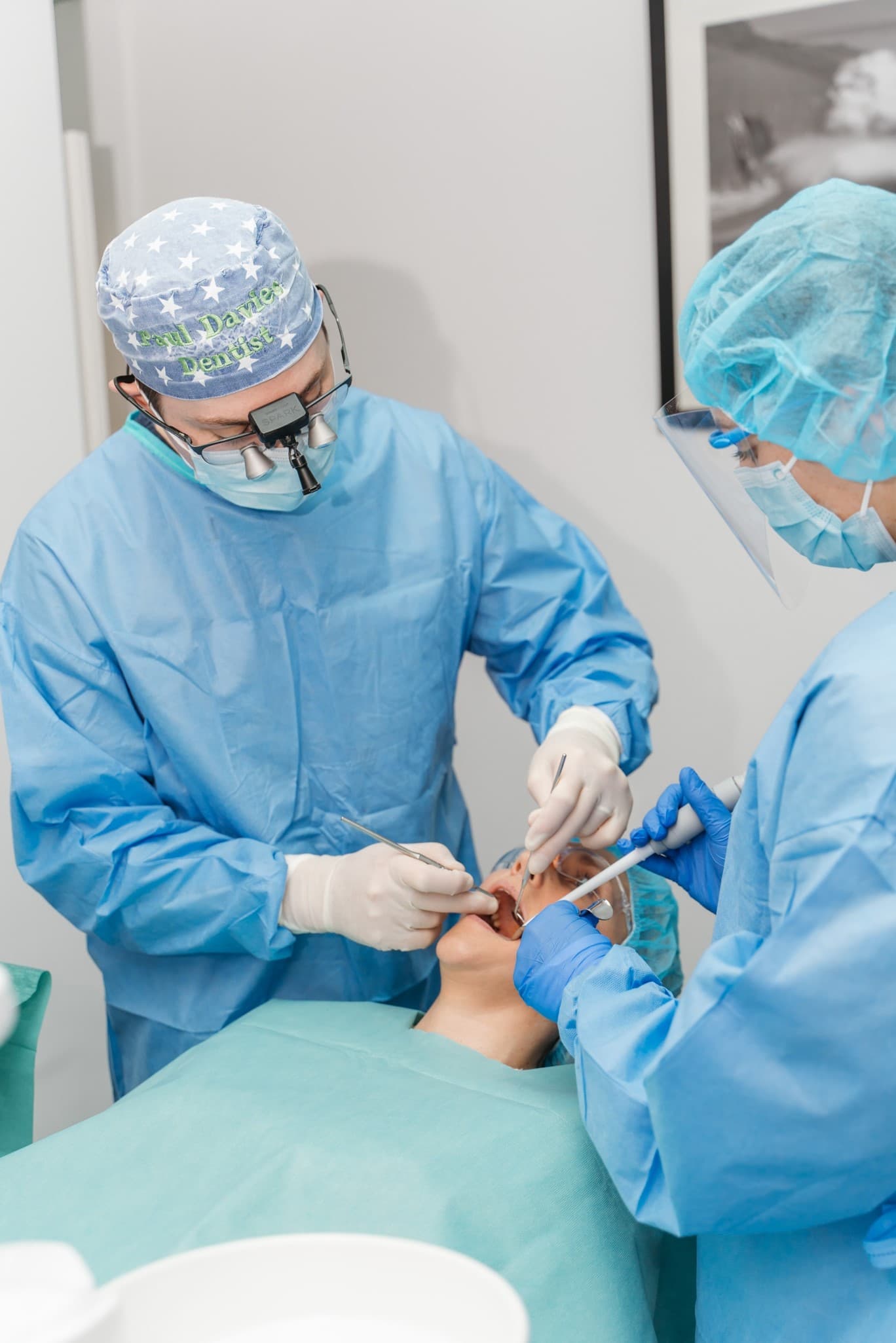 Dr Paul Davies in surgery